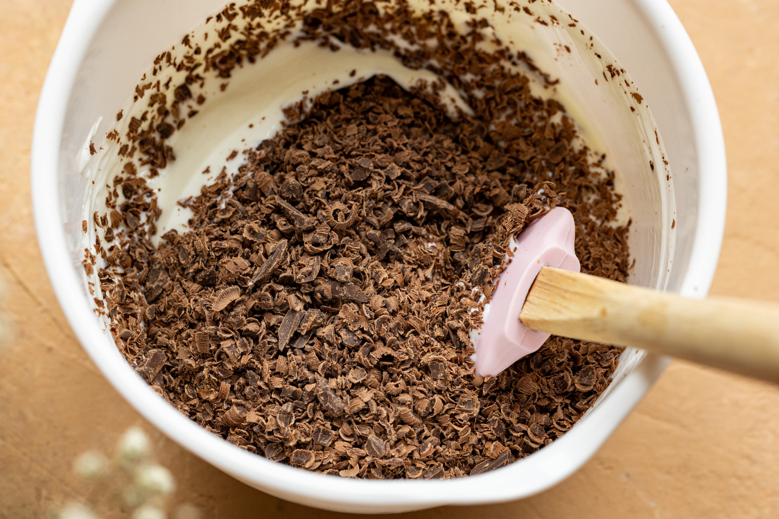 Kakaová roláda se stracciatellovým krémem - příprava krému