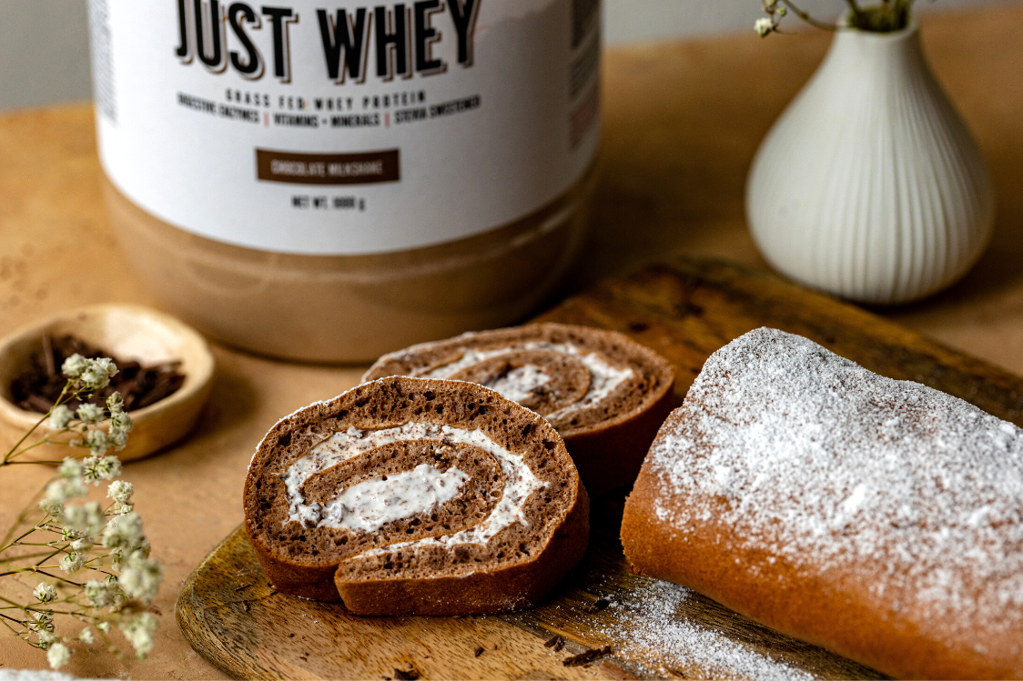 Kakaová roláda se stracciatellovým krémem