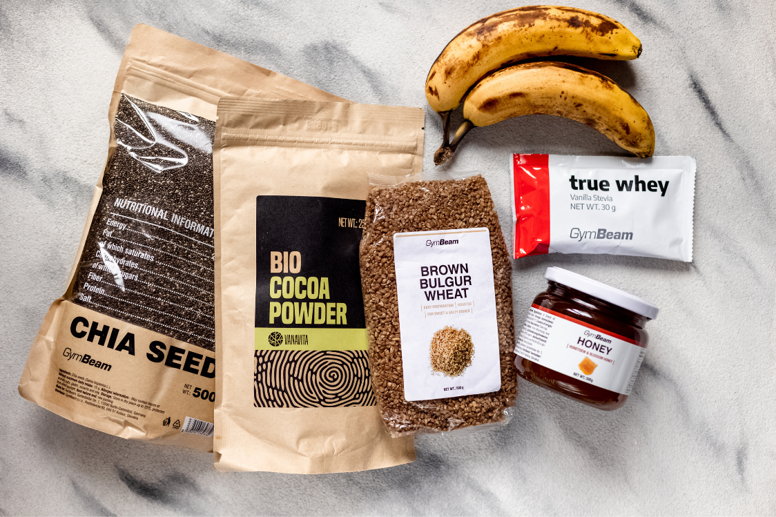 Sladký bulgur s banánem a kakaovou příchutí - ingredience
