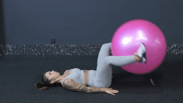 crunch inverso + bacino sollevato con fitball crunch inverso + bacino sollevato con fitball