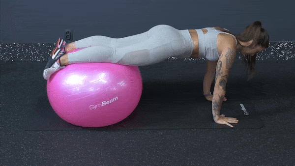 plank con fitball plank con fitball