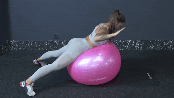 pull down laterale con fitball pull down laterale con fitball