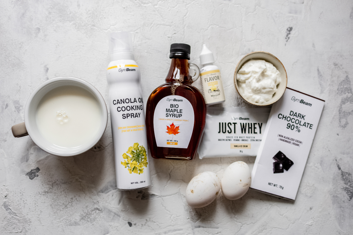 Japonské fluffy lívance - ingredience