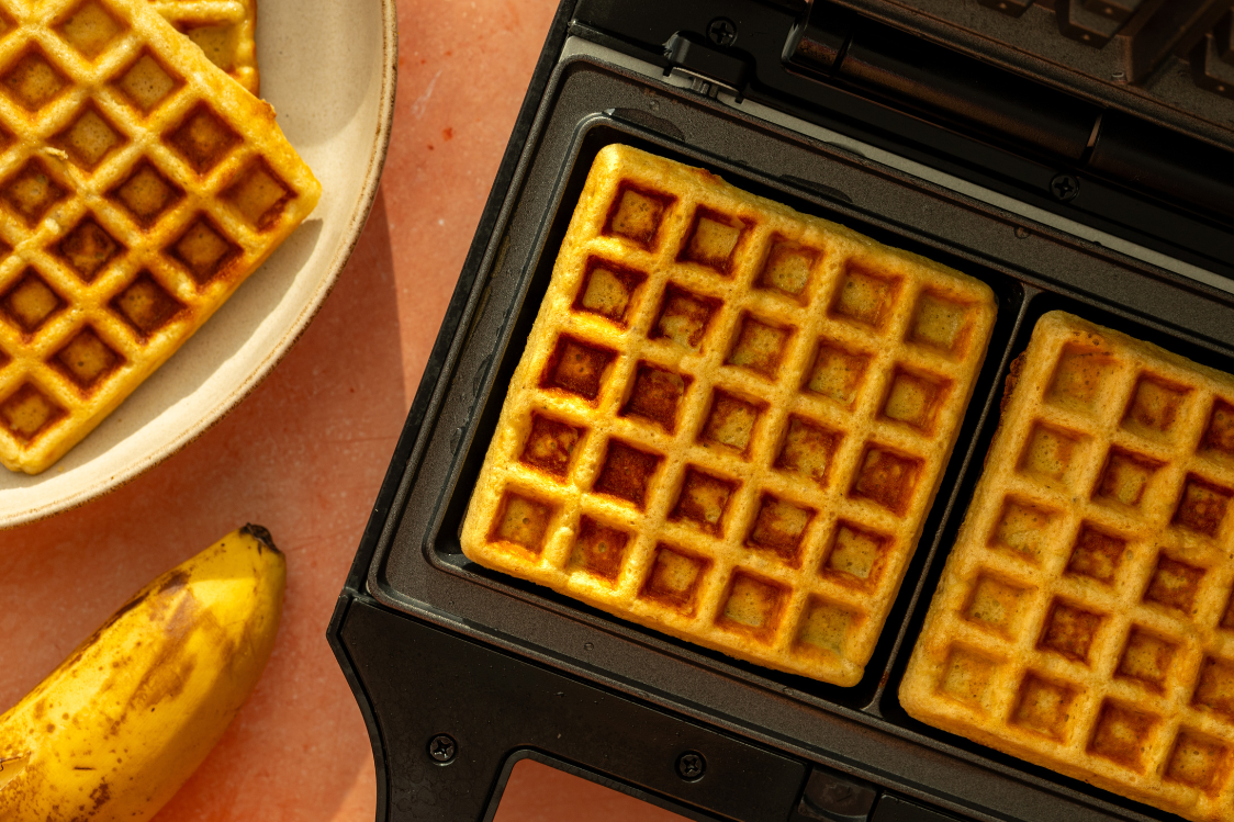 Waffle proteici - Cuocere i waffle