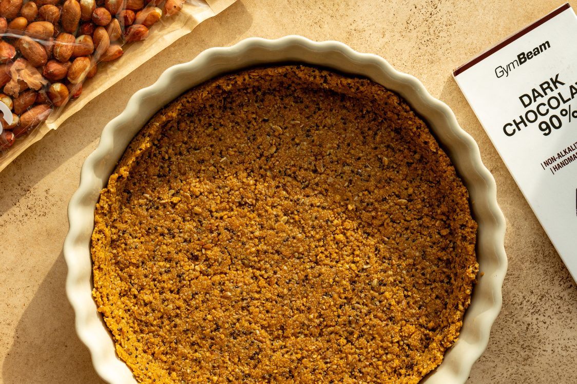 Arašídový dort s čokoládovou polevou - příprava korpusu Arašídový dort s čokoládovou polevou - příprava korpusu