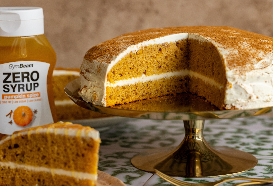 Torta di zucca con crema Torta di zucca con crema