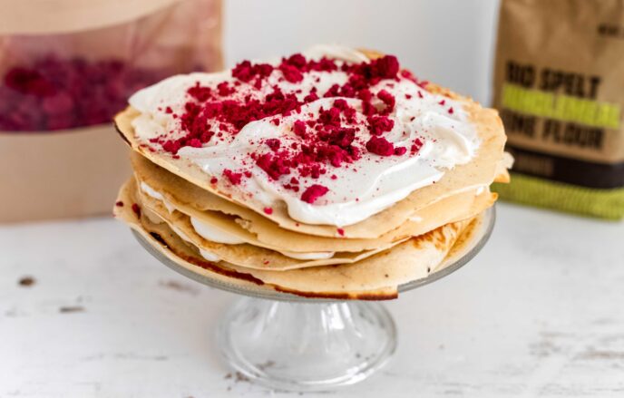Ricetta fit: Torta di crepes con crema alla vaniglia