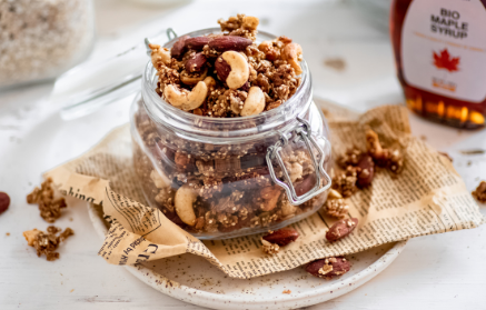 Ricetta fit: Granola croccante con frutta secca e quinoa