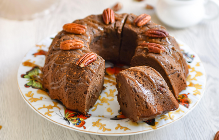 Ricetta fit: Ciambellone alla zucca con noci pecan