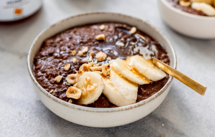 Ricetta fit: Porridge dolce di bulgur al cacao e banana