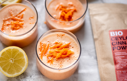 Ricetta fit: Smoothie al gusto di torta di carote