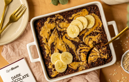 Ricetta fit: Brownie d’avena al forno con burro d’arachidi