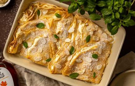 Ricetta fit: Crêpe al forno con formaggio quark