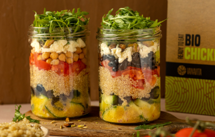 Ricetta fit: Insalata di quinoa light in barattolo