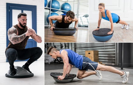 I 10 migliori esercizi di equilibrio con la half balance ball per migliorare l’equilibrio, rafforzare la schiena e tutto il corpo