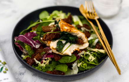 Ricetta fit: Petto di pollo con ripieno di spinaci