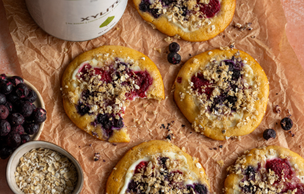 Ricetta fit: Kolaches cechi al kefir con copertura croccante