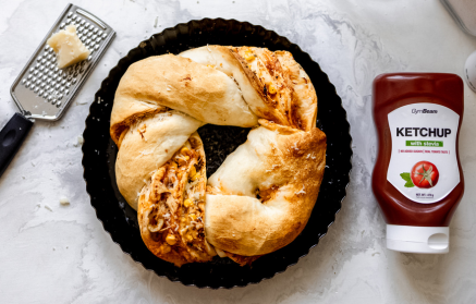 Ricetta fit: Ghirlanda di pizza