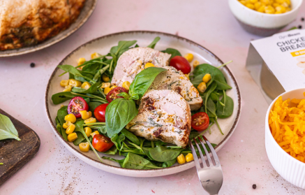 Ciambellone salato con pollo, spinaci e formaggio