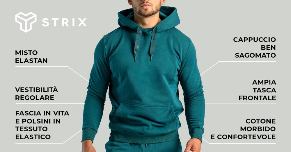 Felpa con cappuccio Aster Deep Teal - STRIX