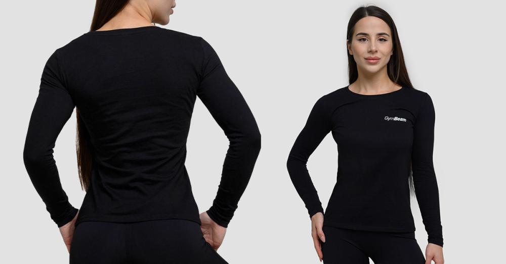 Maglietta Basic a maniche lunghe da donna - GymBeam
