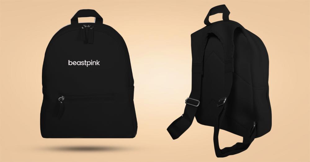 Zaino Bliss Nero - BeastPink