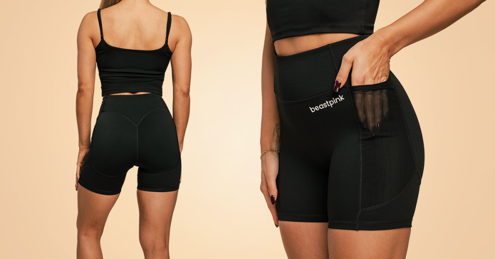 Pantaloncini Breeze da donna Black - BeastPink