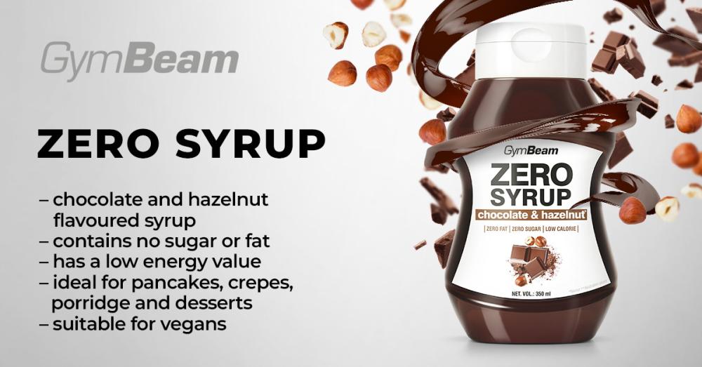 ZERO SYRUP Chocolate &; Hazelnut - GymBeam
