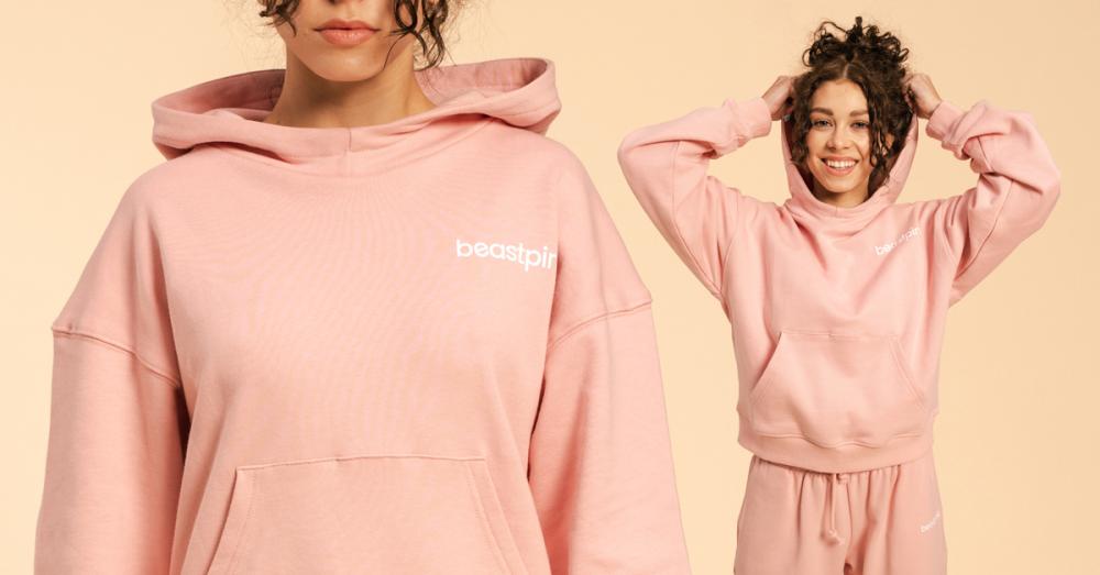 Felpa con Cappuccio da Donna Serenity Pink - BeastPink