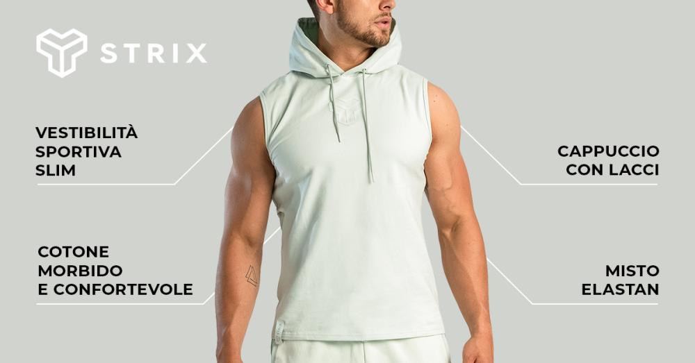 Essential Tank Top Hoodie Moon Grey - STRIX
