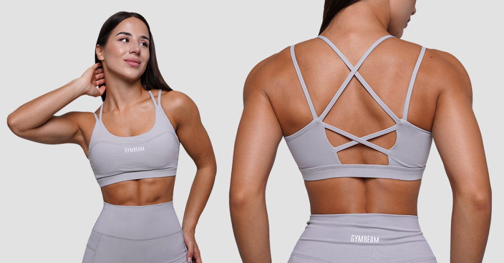 Reggiseno Sportivo FIT Mist Grey - GymBeam