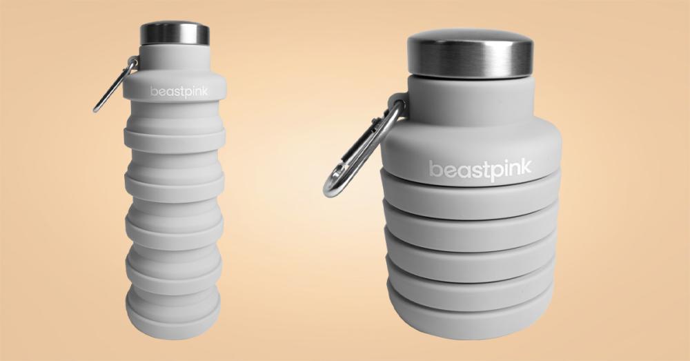 Borraccia pieghevole Grigio 500 ml - BeastPink