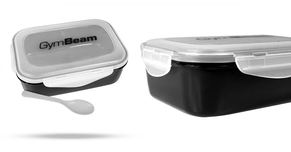 Fit Prep Food Container Black - GymBeam