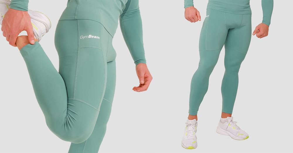 Leggings a compressione alta Blue - GymBeam