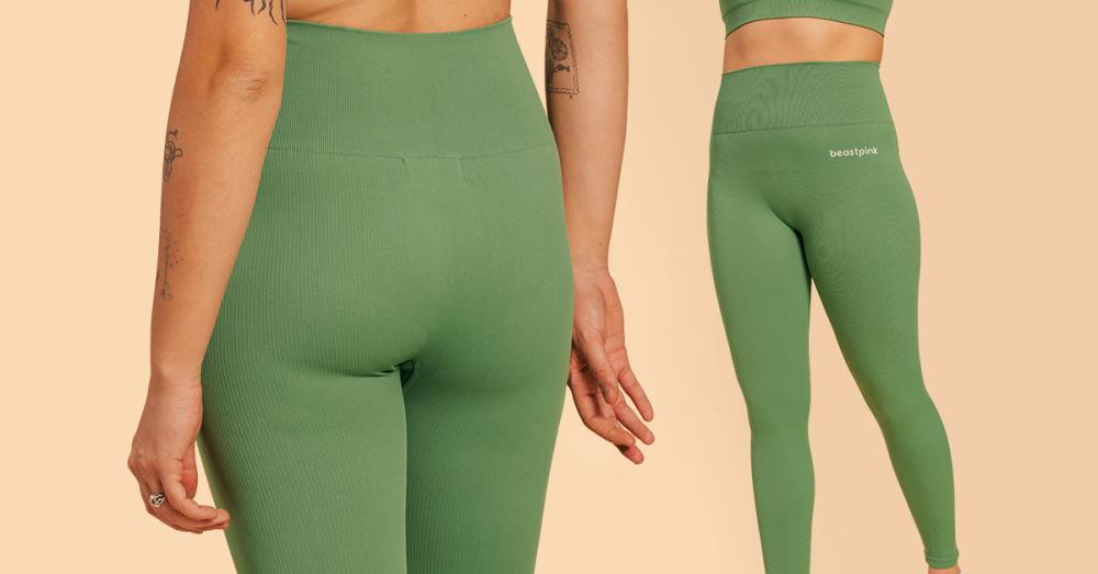 Leggings da Donna Hyper Olivine - BeastPink