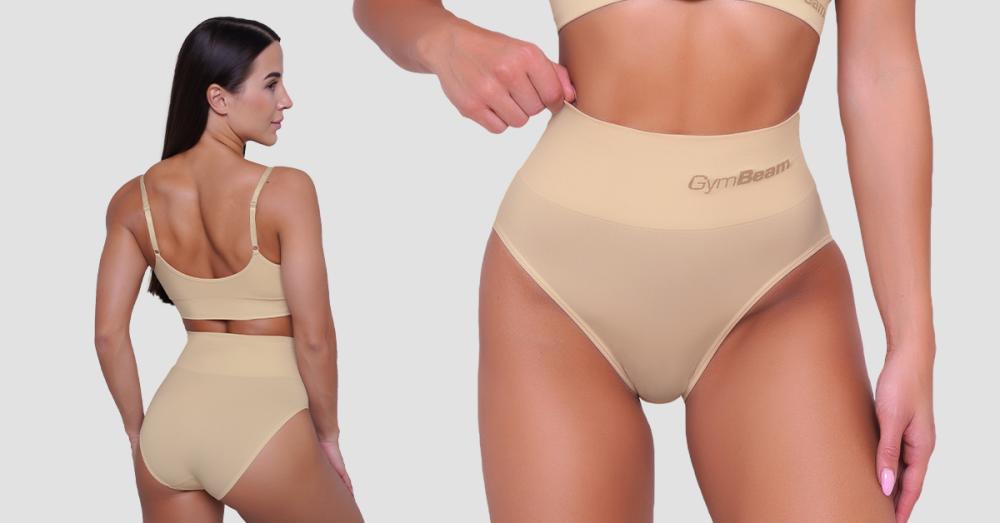 Slip Highrise 2Pack Nude - GymBeam 