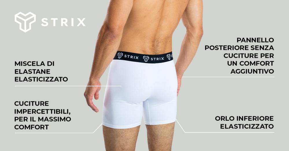 Boxer Essential 2Pack Black da uomo - STRIX