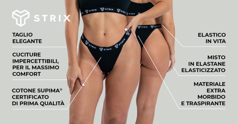 Essential Thongs 2Pack Black - STRIX