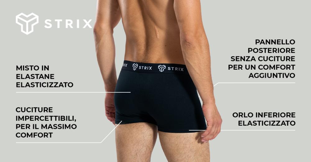 Pantalone da uomo Essential Trunks 2Pack Black - STRIX