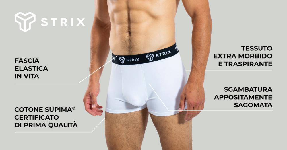Men's Essential Trunks 2Pack White - STRIX