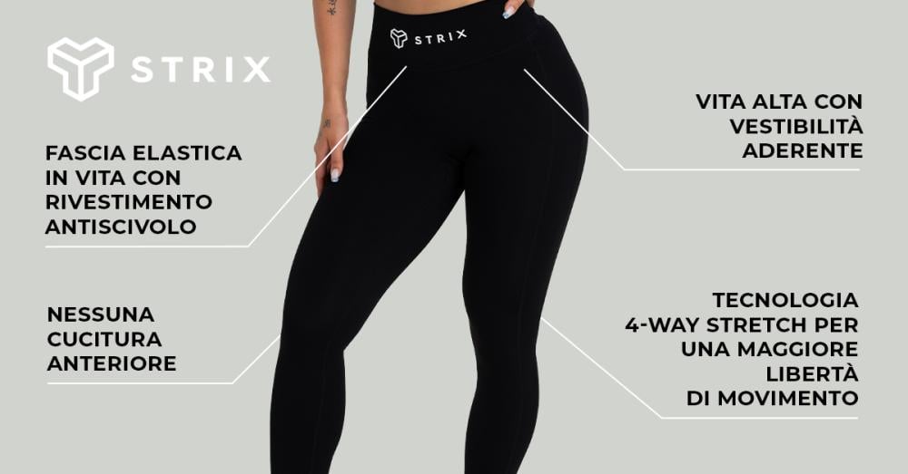 Leggings da donna neri - STRIX