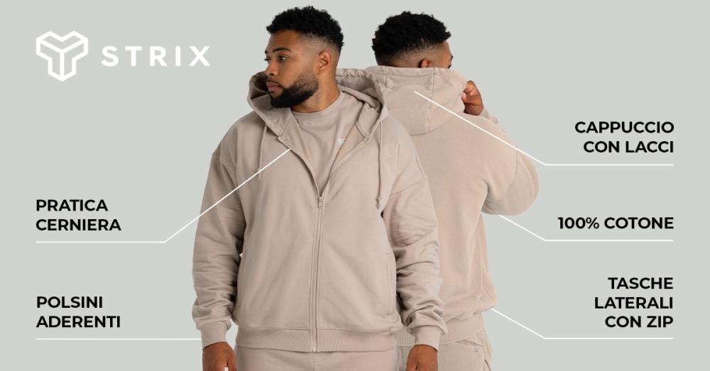 Washed Zip Hoodie - STRIX