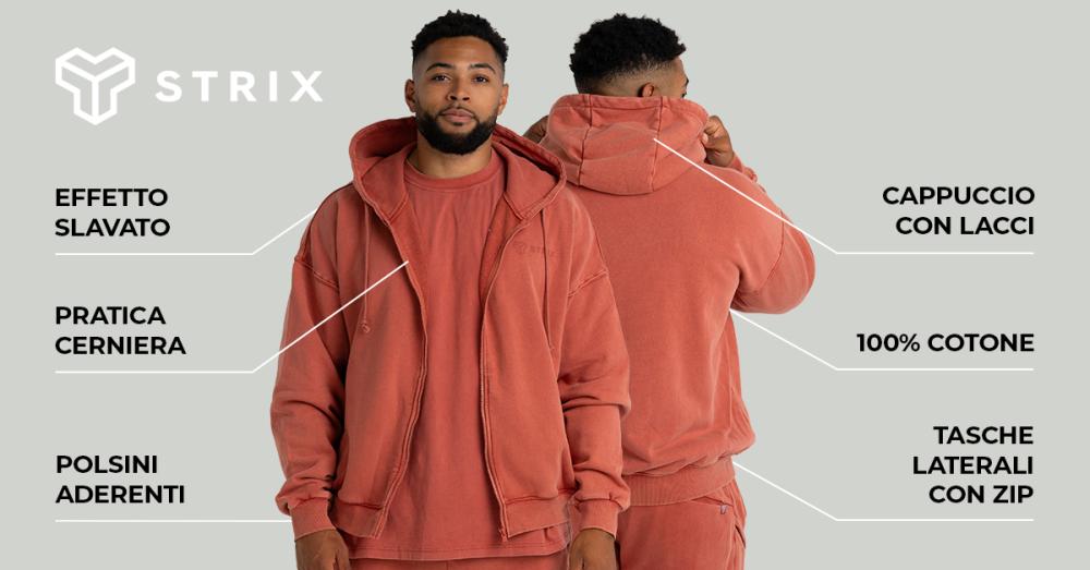 Washed Zip Hoodie - STRIX