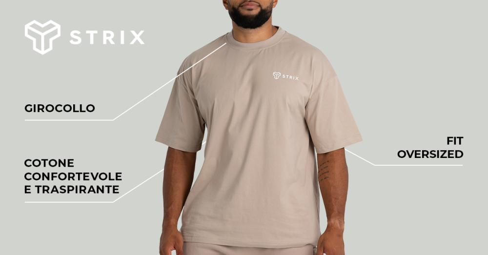 Oversized Washed T-shirt Black - STRIX