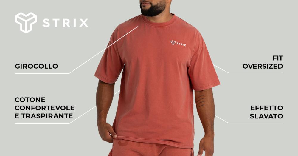 Oversized Washed T-shirt Black - STRIX