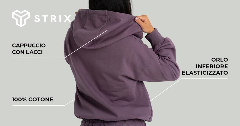 Felpa con cappuccio con zip da donna Dusk - STRIX