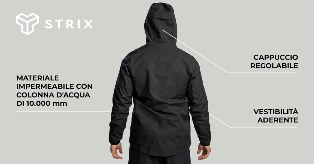 Giacca Vertex Uomo Nero - STRIX