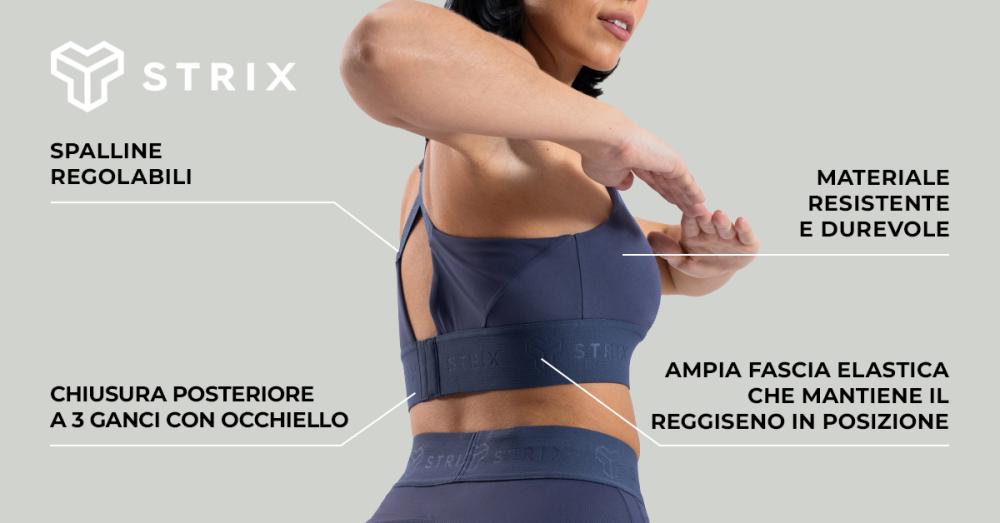  Reggiseno sportivo Nebula Graystone - STRIX