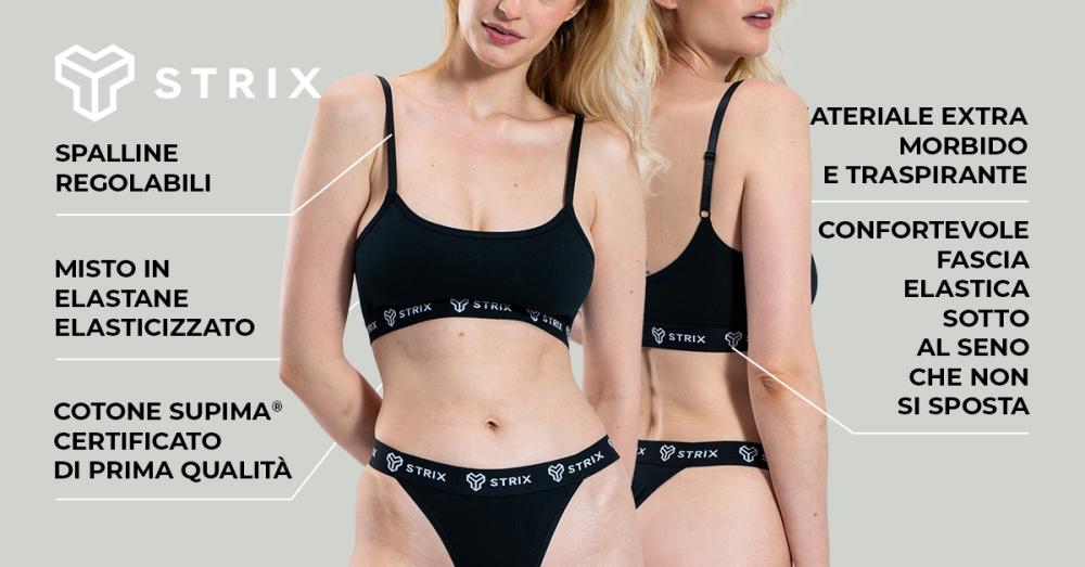 Essential Bralette Black Bra - STRIX