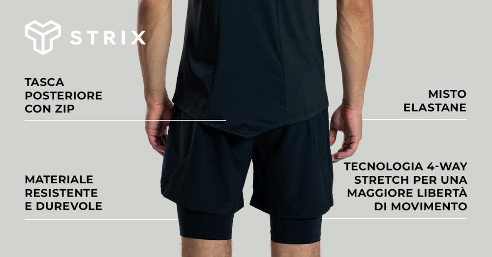 Pantaloncini ULTRA 2in1 Black - STRIX